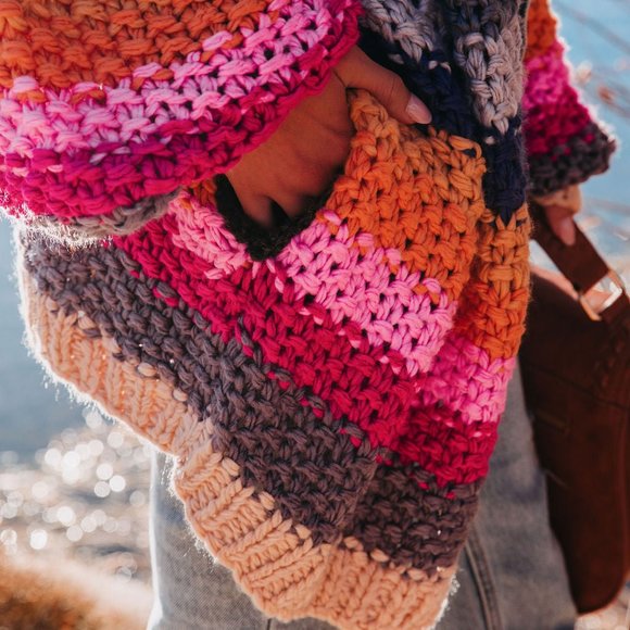 OH HAPPY DAY POCKETED KNIT CARDIGAN - Picture 5 of 8